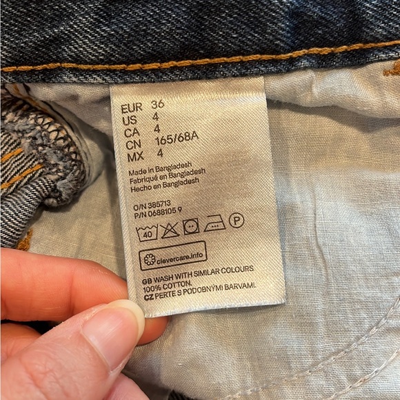 Denim Mini Skirt Size Small 4 - Picture 3 of 4